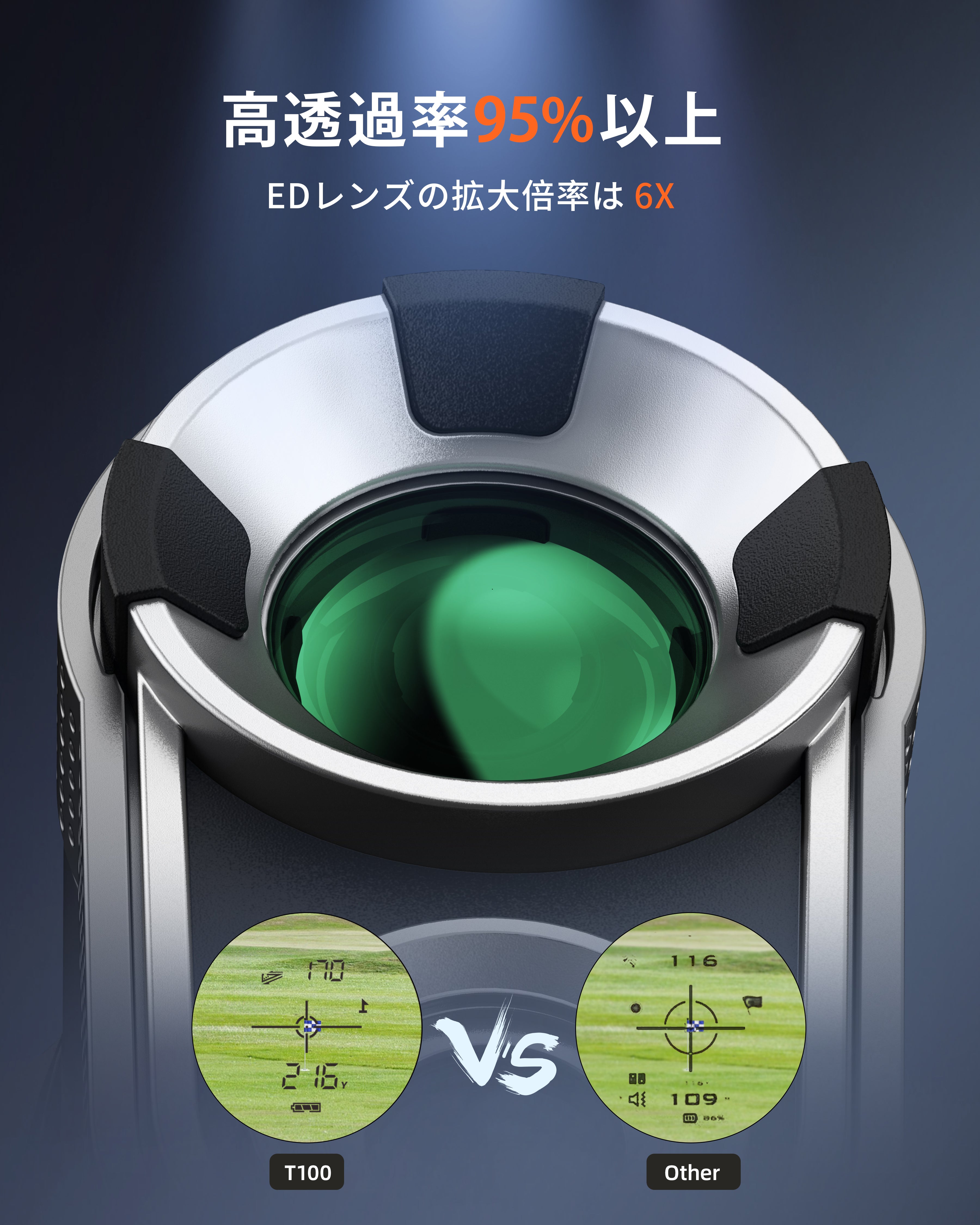 DORMIE T100 6倍ゴルフレーザー距離計 800ヤード 6倍望遠 – Dormie